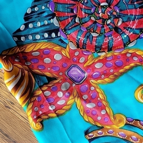 Sarah Spencer Vintage 90s Silk Turquoise Slip Dress Y2K - Picture 11 of 17